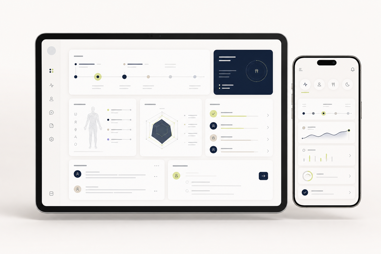 Resonate Health product dashboard preview